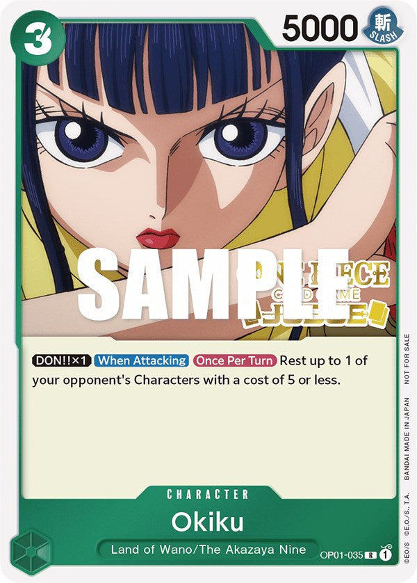 Okiku (Juez) [Tarjetas de promoción de One Piece] 