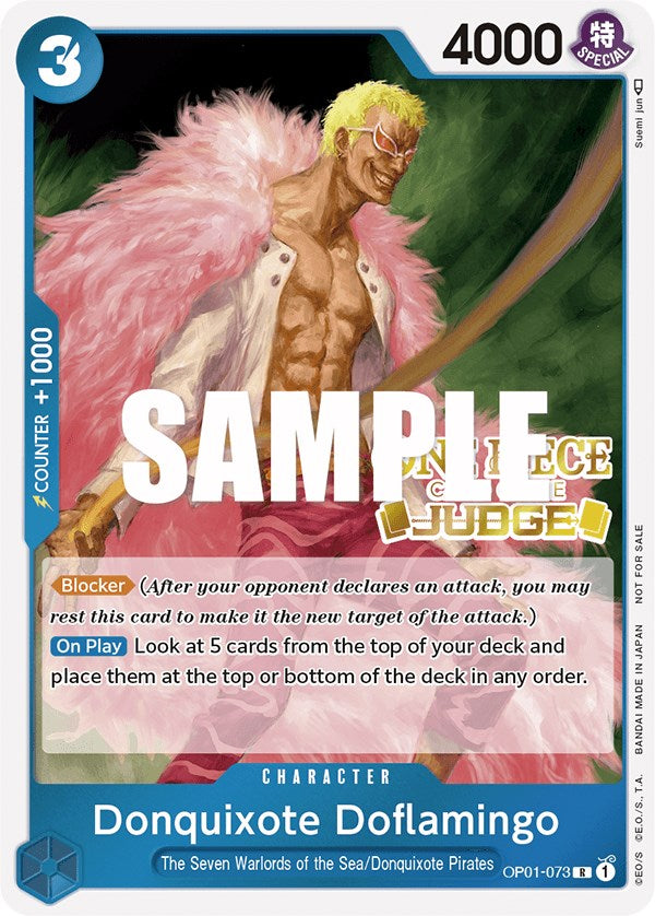 Donquixote Doflamingo (Juez) [Tarjetas de promoción de One Piece] 