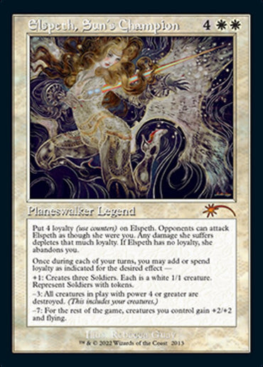 Elspeth, campeona del sol (Retro) (2013) [Kit de cuenta regresiva del 30 aniversario de Secret Lair] 