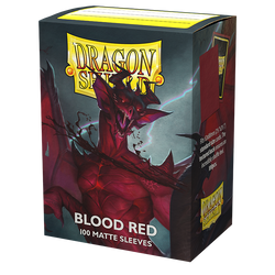 Dragon Shield: Fundas estándar de 100 ct - Rojo sangre (Mate) 