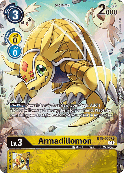Armadillomon [BT8-033] (Arte alternativo) [Nuevo despertar] 