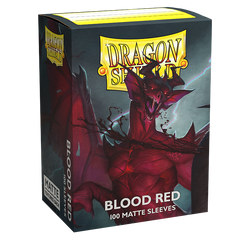 Dragon Shield: Fundas estándar de 100 ct - Rojo sangre (Mate) 