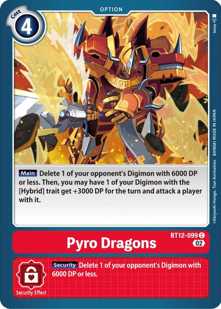 Pyro Dragons [BT12-099] [A través del tiempo] 