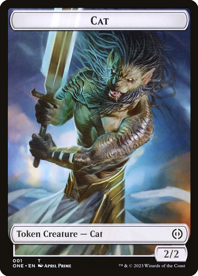 Duende pirexiano // Ficha de gato de doble cara [Phyrexia: todas serán unas fichas] 