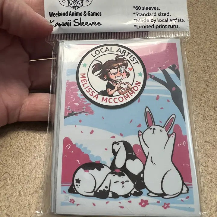 Kawaii Custom Gaming Local Artist Card Sleeves: Bunnies!