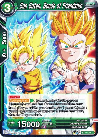 Son Goten, Lazos de amistad (BT11-078) [Línea de sangre bermellón] 