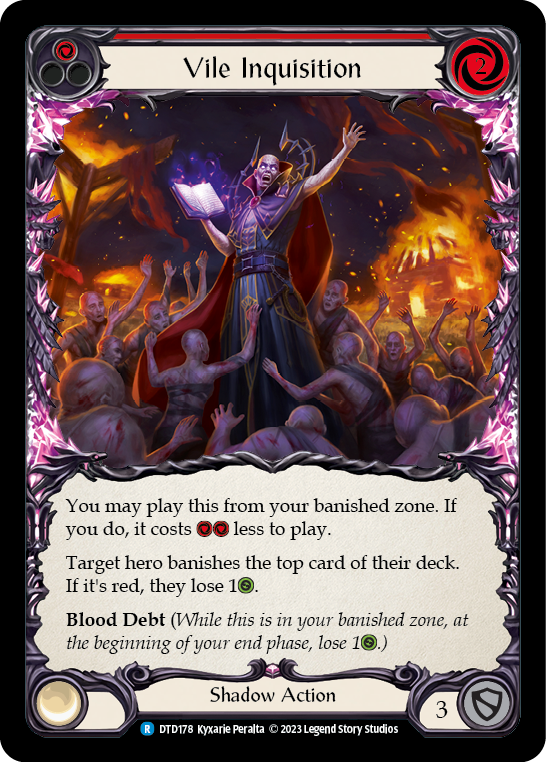 Inquisición vil (rojo) [DTD178] (Dusk Till Dawn) 
