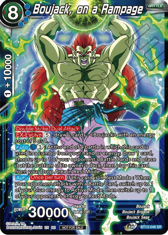 Boujack, On a Rampage (Paquete de selección de campeonato 2023 Vol.2) (lámina plateada) (BT13-046) [Tarjetas de promoción del torneo] 