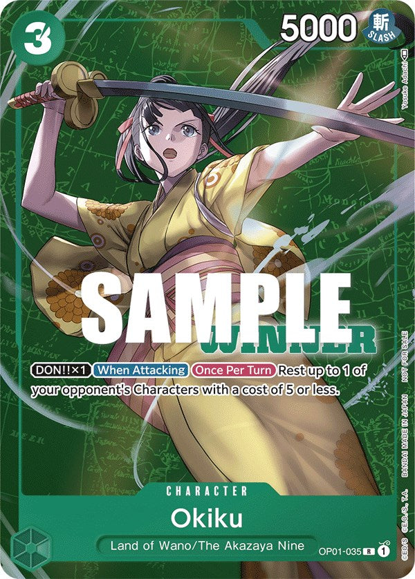 Okiku (Paquete de torneo Vol. 4) [Ganador] [Tarjetas de promoción de One Piece] 