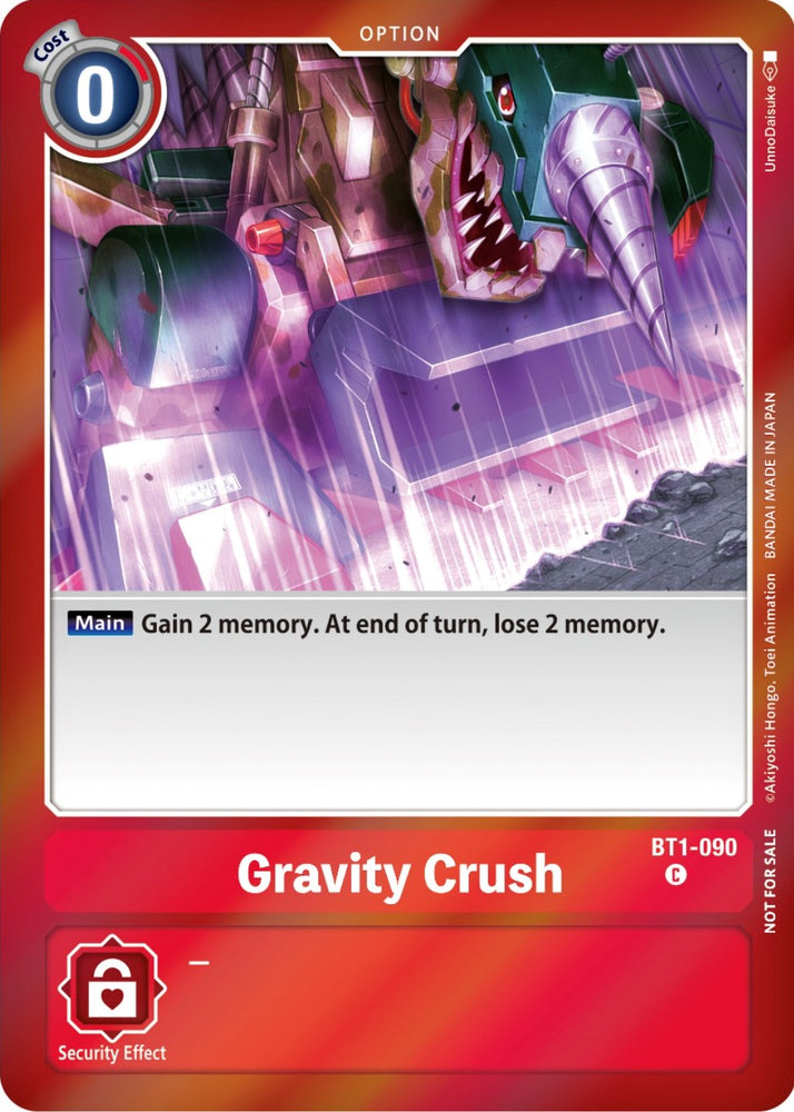 Gravity Crush [BT1-090] (Paquete de eventos 5) [Lanzamiento de promociones especiales de refuerzo] 