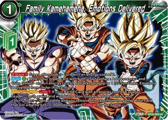 Familia Kamehameha, Emociones entregadas (BT22-059) [Golpe crítico] 