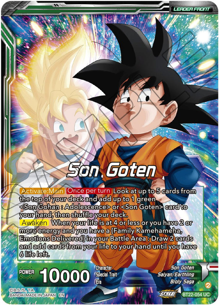 Son Goten // SS Son Gohan y SS Son Goten, hermanos (BT22-054) [Golpe crítico] 