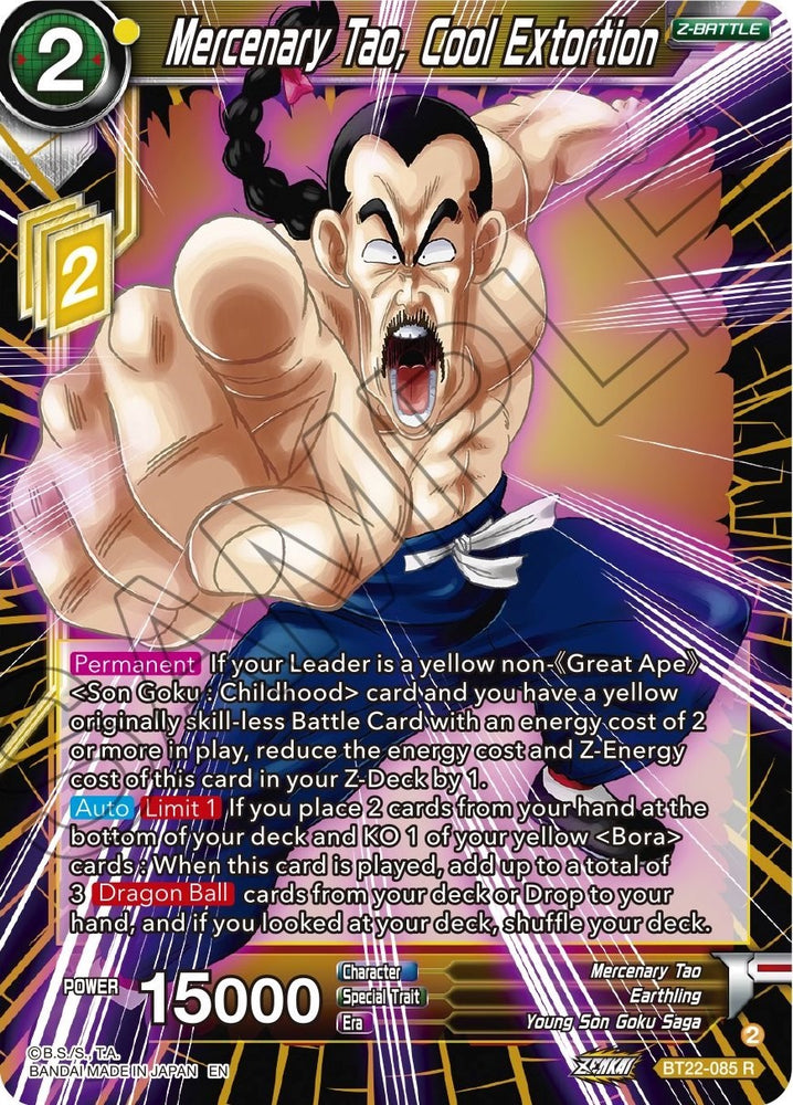 Mercenary Tao, Cool Extortion (BT22-085) [Golpe crítico] 