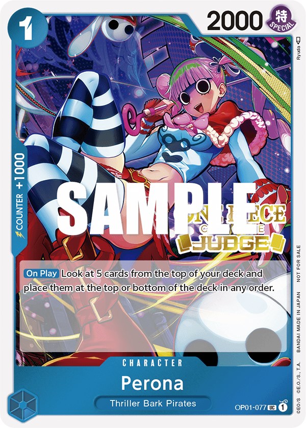Perona (Paquete de jueces Vol. 2) [Tarjetas de promoción de One Piece] 