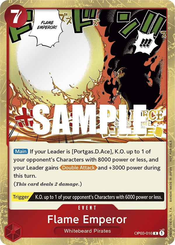 Flame Emperor (Judge Pack Vol. 2) [Tarjetas de promoción de One Piece] 