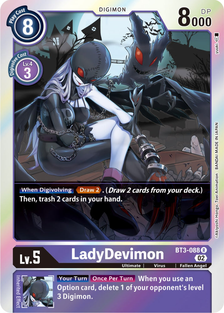 LadyDevimon [BT3-088] (Reimpresión de Resurgence Booster) [Resurgence Booster] 