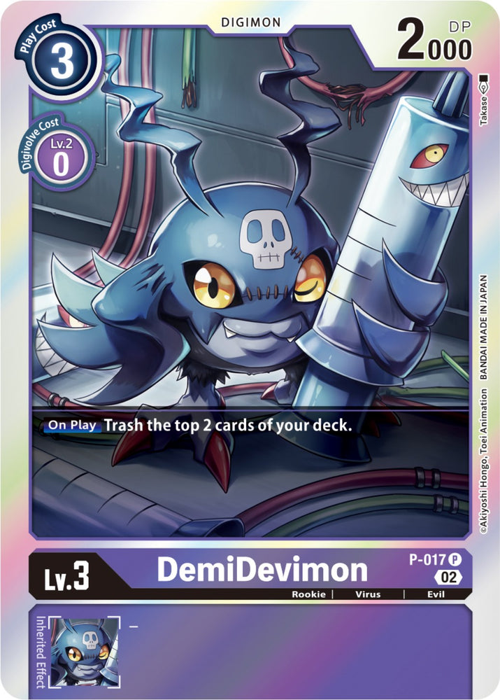 DemiDevimon [P-017] (Reimpresión de Resurgence Booster) [Tarjetas promocionales] 