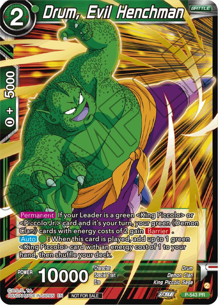 Drum, Evil Henchman (Paquete de selección de campeonato 2023 Vol.3) (P-543) [Tarjetas de promoción de torneos] 