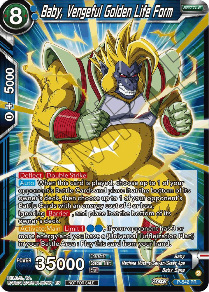 Bebé, forma de vida dorada vengativa (Paquete de selección de campeonato 2023 Vol.3) (Estampado en oro) (P-542) [Tarjetas de promoción de torneos] 