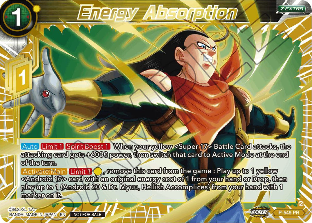 Absorción de energía (Paquete de cartas adicionales del Campeonato Z 2023) (P-549) [Tarjetas de promoción de torneos] 
