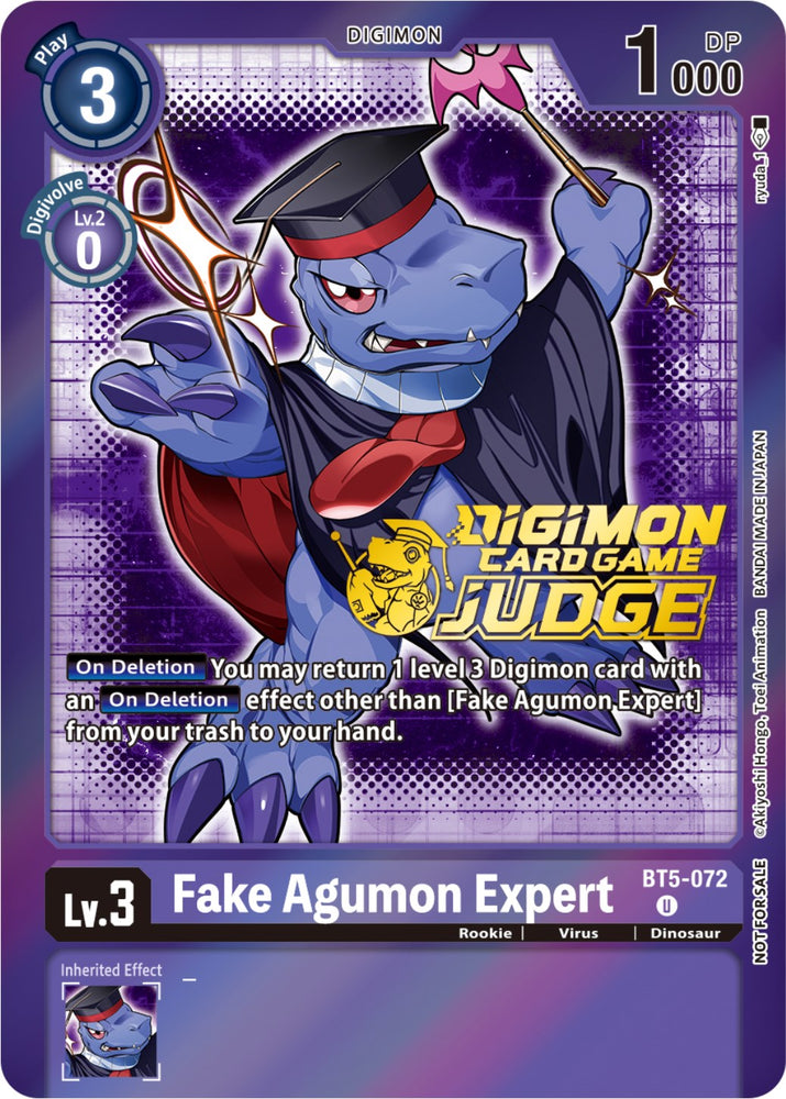Experto en Agumon falso [BT5-072] (Paquete de jueces 4) [Battle of Omni Promos] 