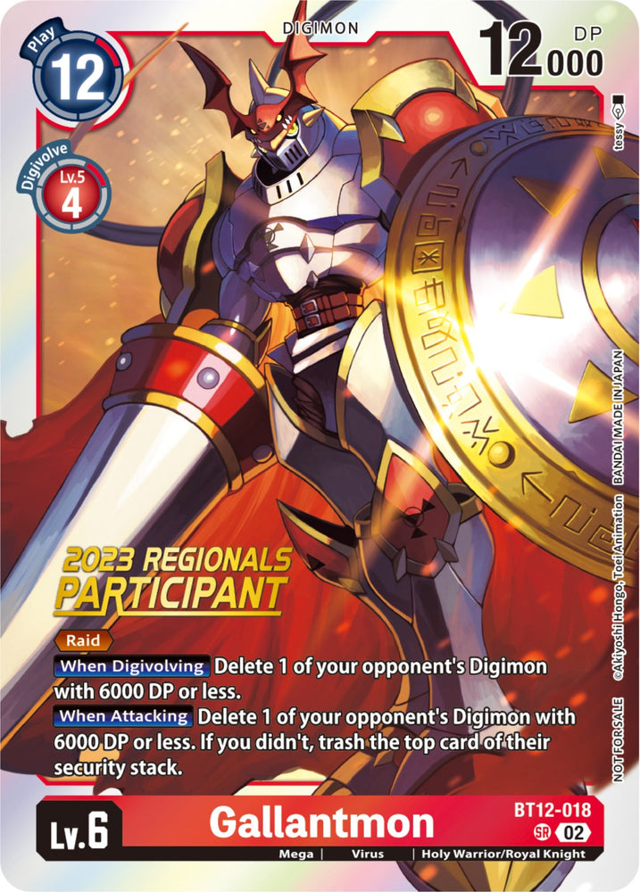 Gallantmon [BT12-018] (Participante de las regionales 2023) [A través del tiempo] 