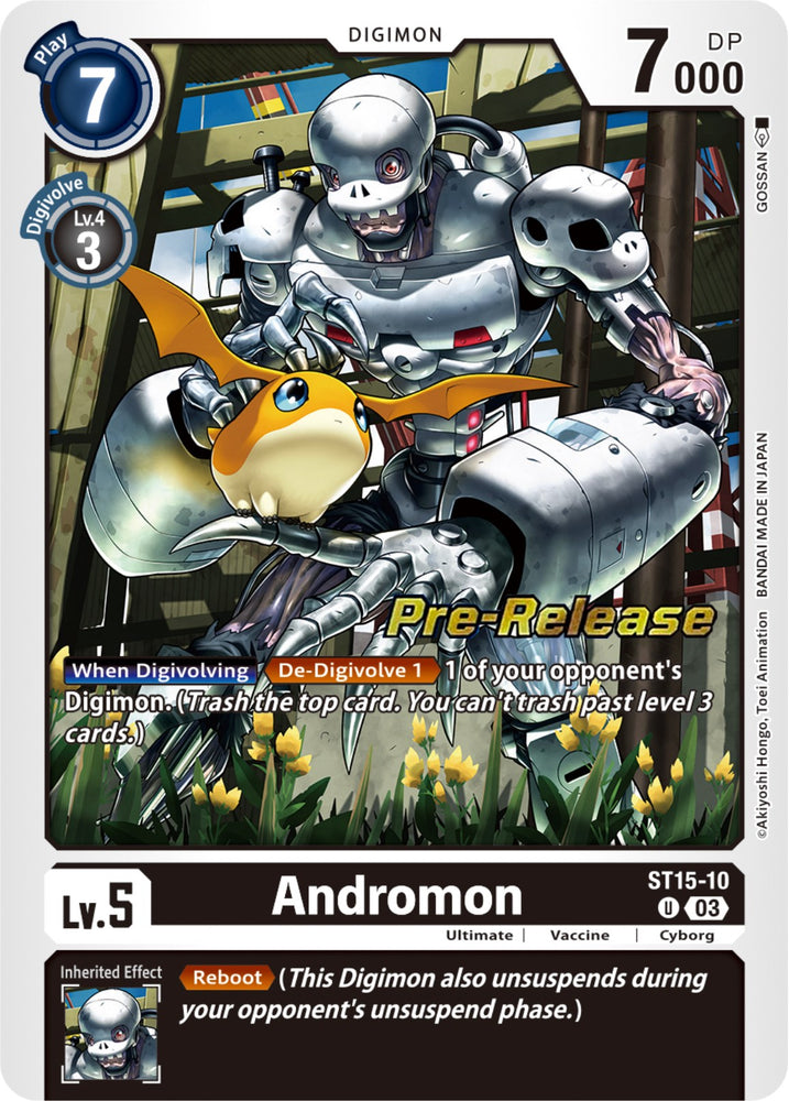 Andromon [ST15-10] [Mazo inicial: Tarjetas de prelanzamiento del Dragón del Coraje] 