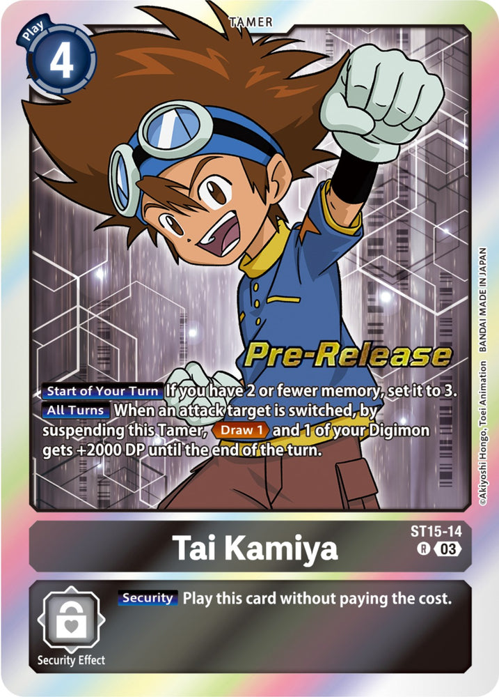 Tai Kamiya [ST15-14] [Mazo de inicio: Tarjetas de prelanzamiento del Dragón del Coraje] 