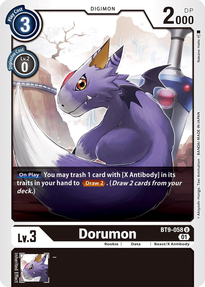 Dorumon [BT9-058] [Registro X] 