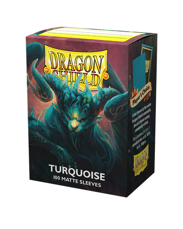 Dragon Shield: Fundas artísticas estándar de 100 ct - Turquesa (Mate) 