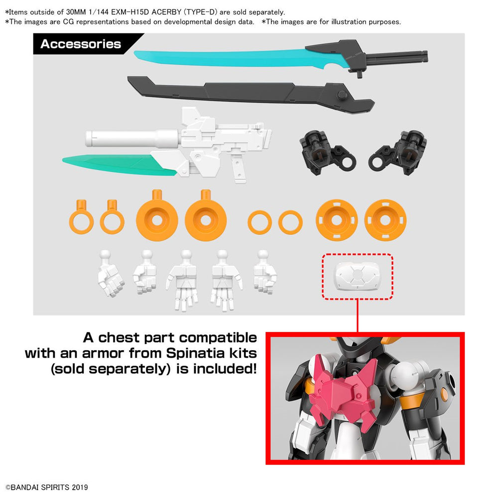 30 Minute Missions EXM-H15D Acerby Type-D 1:144 Scale Model Kit