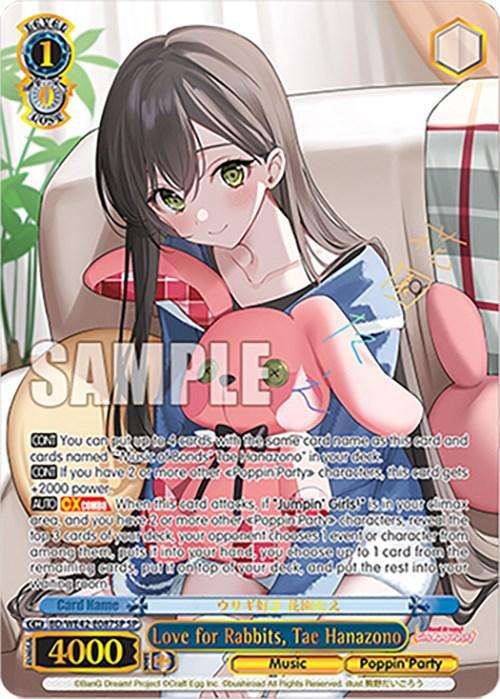 Love for Rabbits, Tae Hanazono (BD/WE42-E087SP SP) [BanG Dream! Girls Band Party! Countdown Collection]