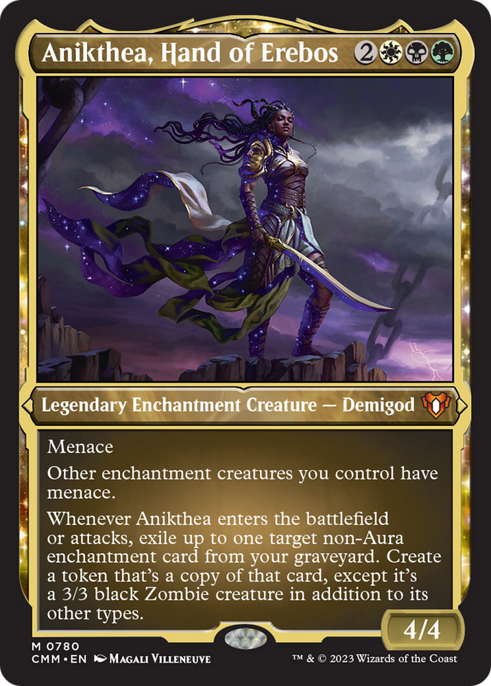 Anikthea, Mano de Erebos (Display Commander) (Grabado en lámina) [Commander Masters] 