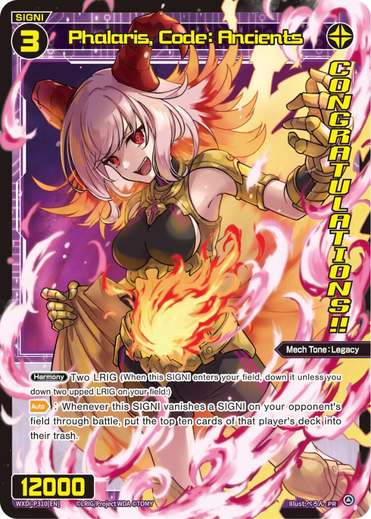 Phalaris, Code: Ancients (Diva GP Las Vegas 2024) (WXDi-P310[EN]) [Promo Cards]