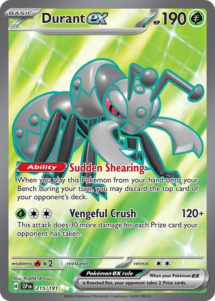 Durant ex (215/191) [Scarlet & Violet: Surging Sparks]