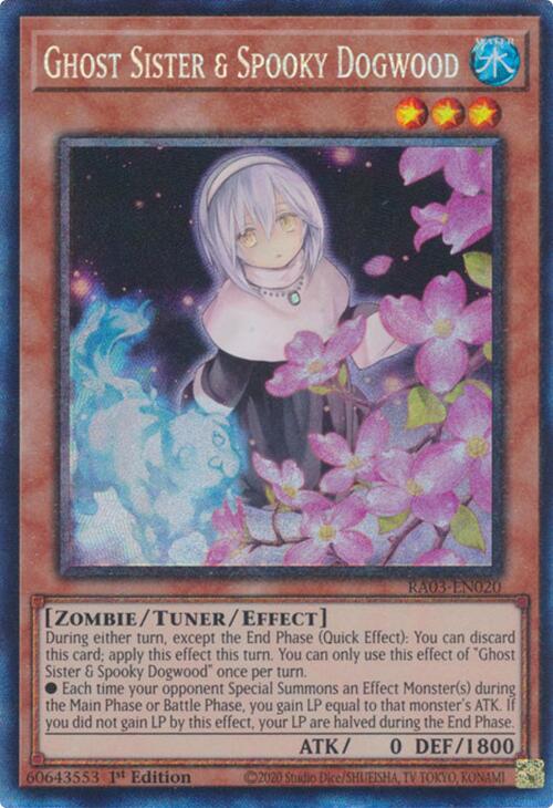 Ghost Sister & Spooky Dogwood (Alternate Art) (CR) [RA03-EN020] Prismatic Collector's Rare