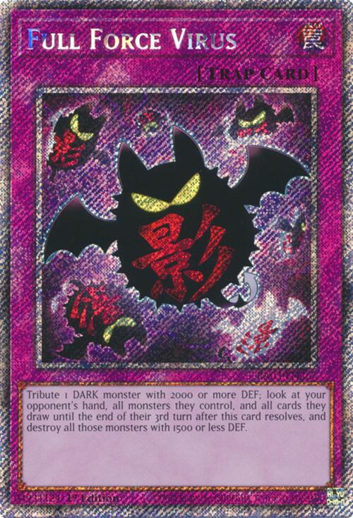 Full Force Virus (Platinum Secret Rare) [RA03-EN267] Platinum Secret Rare