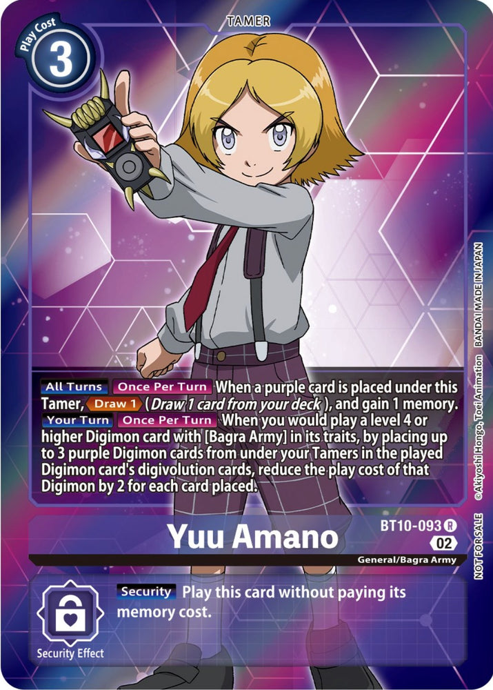 Yuu Amano [BT10-093] (Box Topper) [Encuentro Xros] 