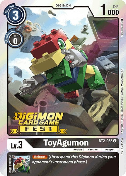 ToyAgumon [BT2-055] (Digimon Card Game Fest 2022) [Lanzamiento de promociones especiales de refuerzo] 