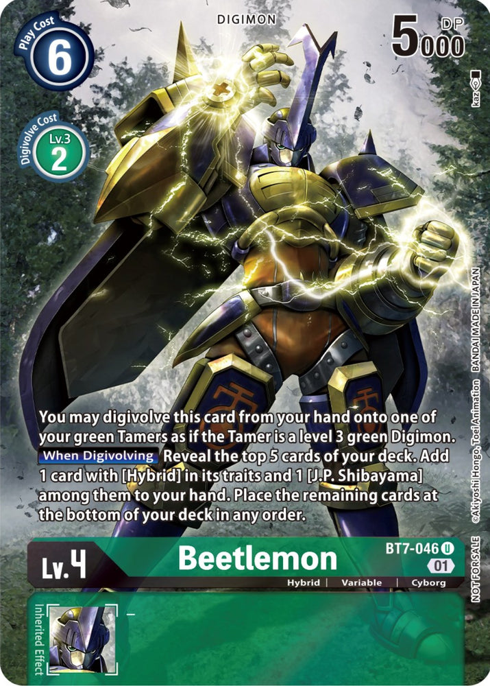Beetlemon [BT7-046] (Tarjeta Frontier del segundo aniversario) [Promociones de próxima aventura] 