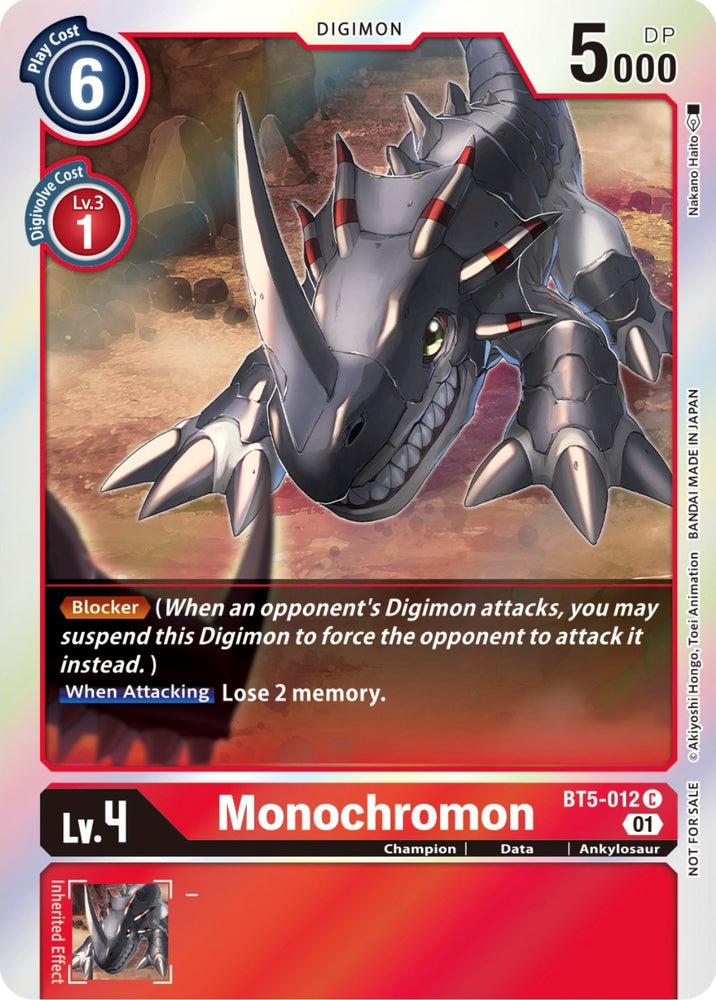 Monochromon [BT5-012] (Paquete de entrada especial ST-11) [Battle of Omni Promos] 