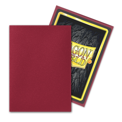 Dragon Shield: Fundas estándar de 100 ct - Rojo sangre (Mate) 