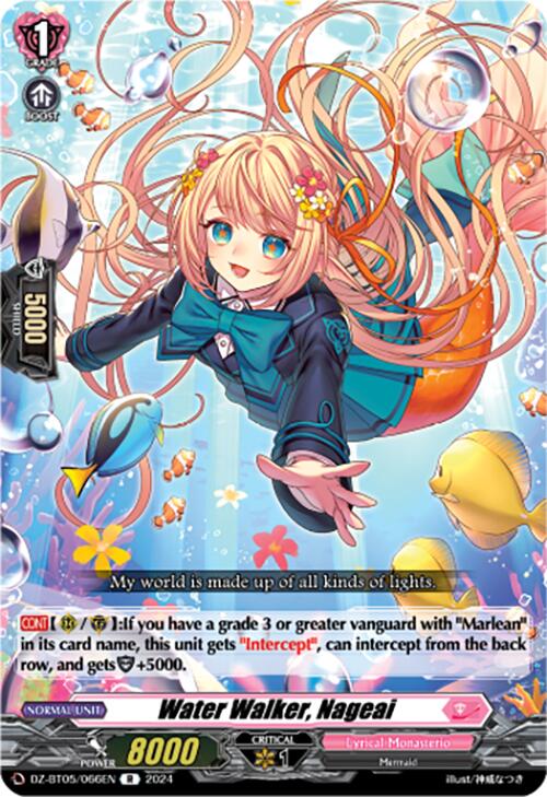 Water Walker, Nageai (DZ-BT05/066EN) [DZ-BT05: Omniscient Awakening]