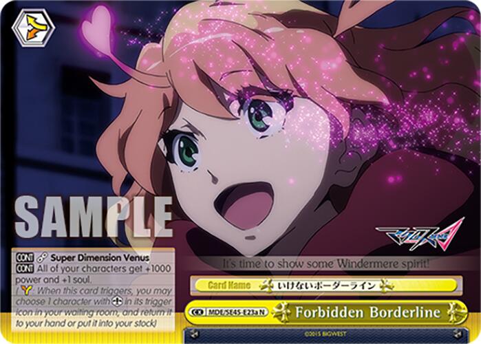 Forbidden Borderline (MDE/SE45E23a N) [MACROSS Delta Premium Booster]