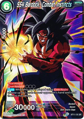 SS4 Bardock, Instintos de combate (BT11-131) [Vermilion Bloodline 2da edición] 