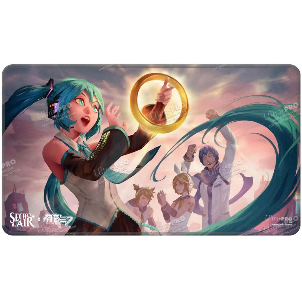 Ultra PRO: Stitched Edge Playmat - Secret Lair Hatsune Miku (Summer Sol Ring)