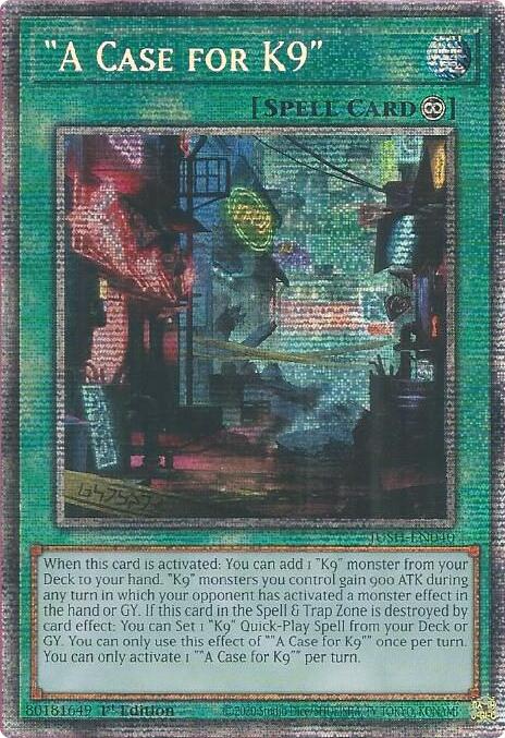 "A Case for K9" (Starlight Rare) [JUSH-EN040] Starlight Rare