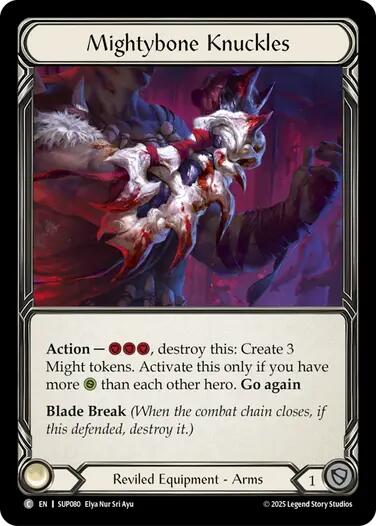 Mightybone Knuckles (Cold Foil) [SUP080] (Super Slam)  Cold Foil