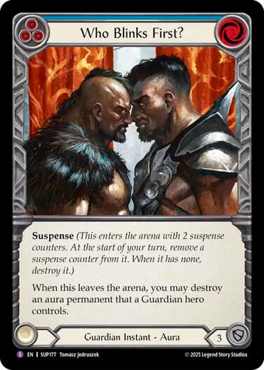 Who Blinks First? [SUP177] (Super Slam)  Rainbow Foil