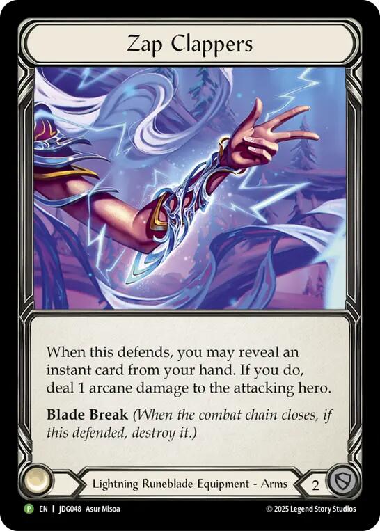 Zap Clappers [JDG048] (Promo)  Cold Foil